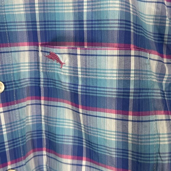 Tommy Bahama Mens Shirt Siesta Key Beach Glass Sun Protection Wicking Pocket NEW - Picture 4 of 11